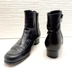 RIZ Comfort　雨天対応アクアグリッパー本革ブーツ　黒　22.5EEE