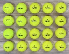 P7) 美品 HONMA ゴルフボール イエロー 20個セットのサムネイル