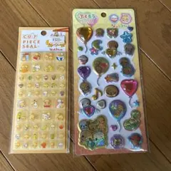 クラックス なっとうちゃん　カットシール　ぷくキラシール　２種　正規品