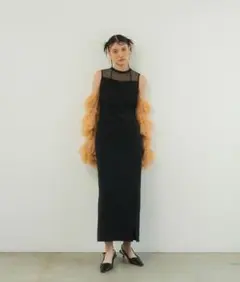 ANDRESD チュールフリルスリーブ3wayドレス ANDRESD チュールフリルスリーブ3wayドレス - メルカリ