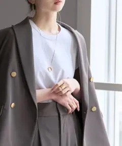 【新品訳あり】NOBLE 26年モデル スピンコットンスムースコンパクトTシャツのサムネイル