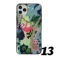 N470iPhone13用ケースナマケモノキャラクターカバーユニークレディース