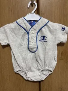 Champion ボタン付きロンパース 70サイズ グレー