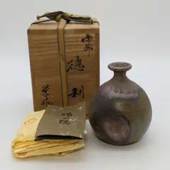 茶道具 渡辺伸治造 名物 円乗坊肩衝写 茶入 仕覆付 共箱 V 8965 - メルカリ