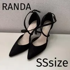 RANDA クロスベルトストラップパンプス　ピンヒールパンプス　ハイヒール　SS