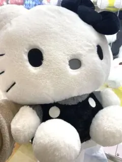 【圧縮なし】ハローキティ　モノクロドールGJ ぬいぐるみBIG 送料込み
