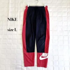 NIKE ジョガーパンツ L 赤黒 ロゴ スウェットパンツ メンズ
