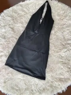 【新品】ブラック ミニワンピース セクシー 伸縮 黒 ミニスカート