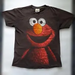 ヴィンテージ　セサミストリート　Tシャツ　黒　M(US)ブラック　ビンテージ SESAME STREET - MHW Tシャツ ビンテージ 古着 黒 セサミストリート