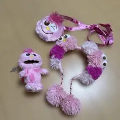USJ ピンクカチューシャとぬいぐるみセット　モッピー