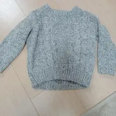 ケーブル編みセーター 80cm グレー系