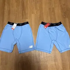 New Balance インナータイツ ライトブルー 2枚セット