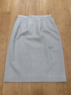 mila schon グレー タイトスカート ひざ丈 裏地付き42 ミラショーン