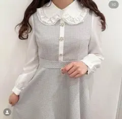 evelyn 襟フリルop　ワンピース