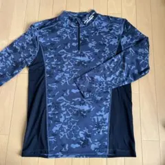 heat works 迷彩柄 ハーフジップ トップス