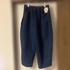 SM2 新品❣️サイドタックバレルパンツ　ブルーデニム Lサイズ
