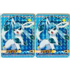 新品★ポケモン【グレイシア】ポケモンカレー★キラキラシール【34】2点セット②