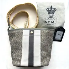 極美品◇A.D.M.J. トートバッグ クラウン スパンコール レザー