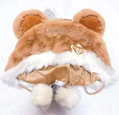 上海ディズニー　ダッフィー　ぽんぽん付きふわふわファンキャップ　帽子