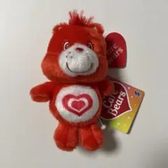 ケアベア ハートチャーム付き マスコット 赤 キーホルダー クレーンゲーム景品
