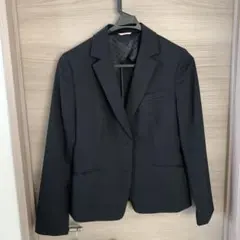 就活　リクルートスーツ　上下3点セット(ジャケット＆スカート2枚）ブラック