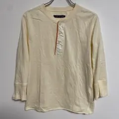 Polo Ralph Lauren 七分袖ヘンリーネックTシャツ クリーム L