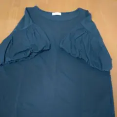 ダークグリーン パフスリーブ Tシャツ