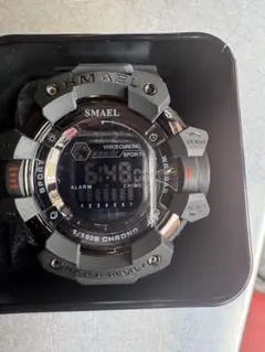 SMAEL デジタル腕時計 スポーツウォッチ アーミー