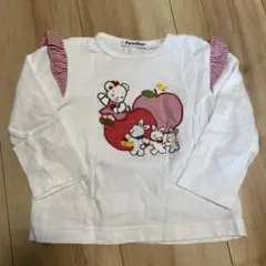 familiar 長袖カットソー 90cm ホワイト