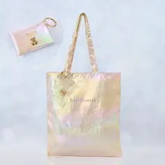 【新品未使用タグ付き】タリーズコーヒー ベアフルポーチ付き オーロラECOバッグ