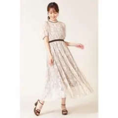 【新品・タグ付き】レース×ベルベットドレス ジルスチュアート Sサイズ　宝塚