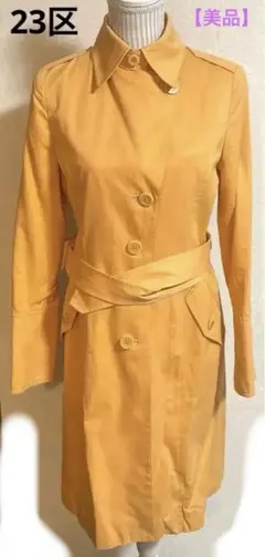 【美品】 23区 レディース トレンチコート 38 Mサイズ 上着 ベルト付き