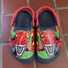 crocs クロックス　恐竜　サンダル　c11 18cm