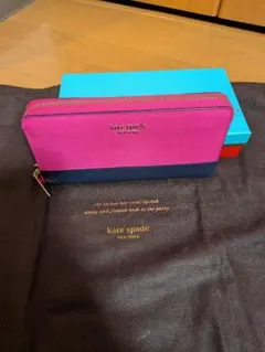 kate spade ピンク ネイビー 長財布のサムネイル