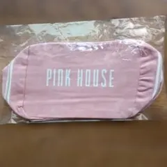 PINK HOUSE ノベルティピンクファスナー付きポーチ♡新品未開封のサムネイル