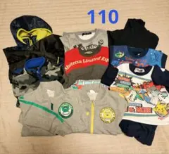 110サイズ 子供服 9点セットまとめ売り はやぶさ ドクターイエロー