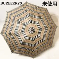 未使用タグあり　バーバリーズ　長傘　ノバチェック柄