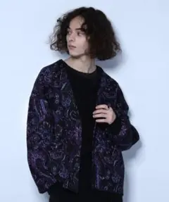 HARE ペイズリーパターンカーディガン