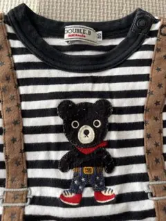 DOUBLE.B ストライプ柄　ロンT 80サイズ