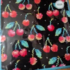 FEILER チェリー柄 ハンカチ