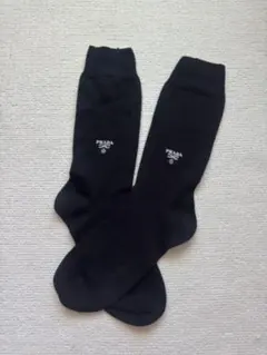 ビックサイズ】PRADA プラダ 靴下 ソックス ロング ロゴプレート三角