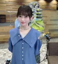 新品 タグ付き loin nuit（ロワンニュイ） ビックカラーパフワンピース