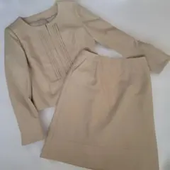 ru 丸井 ベージュ フォーマルスーツ 9号 M