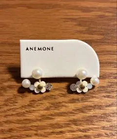 ANEMONE フラワー パール ピアスのサムネイル