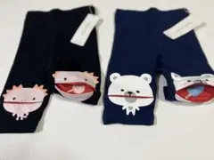 新品未使用アカチャンホンポ80cm ぱくぱくレギンス7分丈　2枚セット