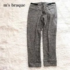 エムズブラック SWEAT PANTS カジュアルスラックス ハウンドトゥース柄