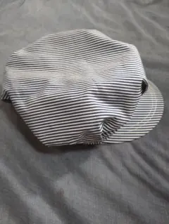 キャスケット　ボーダー　ストライプ　ワークキャンプ　帽子