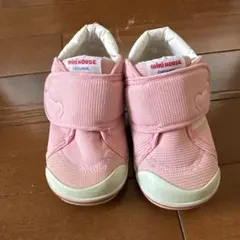 ミキハウス ピンク ベルクロシューズ