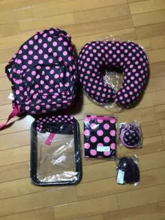 水玉模様リュック・トラベルセット