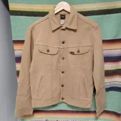 80s　Lee220　デニムジャケット　USA製　カーキ　カラー　ヴィンテージ